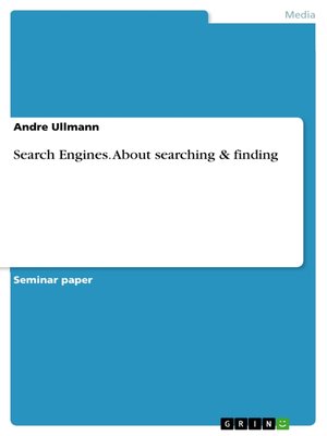 cover image of Search Engines. About searching & finding